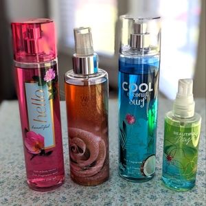 Bath and Body Works Fragrance Mist Spray Lot - USED
